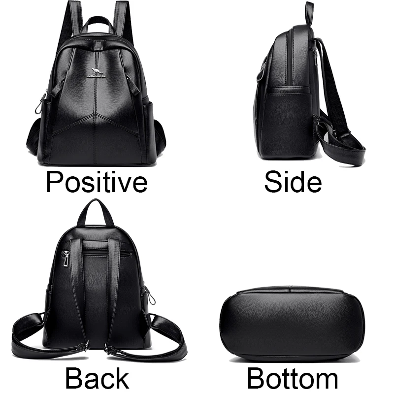 2023 New Designer Backpacks Women High Quality Leather Backpacks School Bags For Teenager Girls Large Capacity Travel Backpack