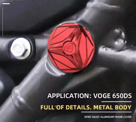 

Motorcycle Decorative Frame Hole Cover Caps Plug Rear swing arm Frame Cap Set Protector Accessories For VOGE 650DS