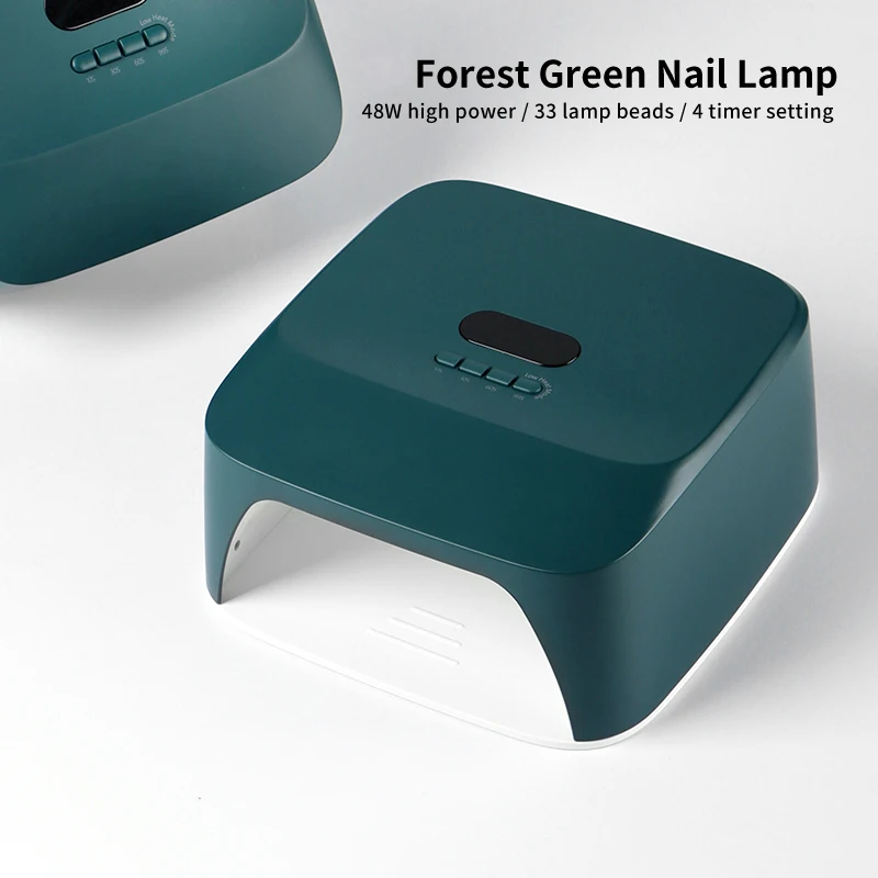 Professional Nail Dryer Rechargeable Nail Dryer 48W Pro UV LED Nail Lamp 33 Beads Timers Auto Sensor Quick Dry for Salonand Home