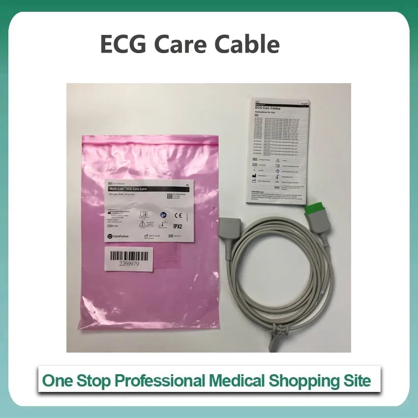 

Original GE Healthcare AHA American Standard adult 5-lead Multi-link ECG Care Cable 3.6M 2017003-001