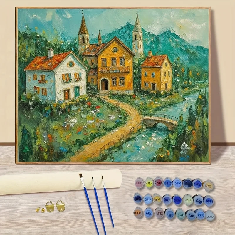 Professional Art Use 1pc DIY Adult Paint by Numbers Kit, Art Gift, Painting by Numbers, Easy to Learn Suitable for Beginners - I