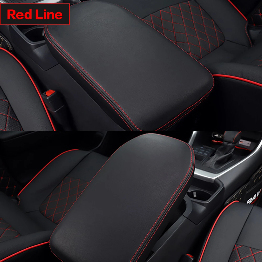 1 Stück Auto-Armlehnenbox-Abdeckung, Mittelkonsolen-Innendekorationszubehör für Toyota RAV4 XA50 2019 - 2024 2020 2021 2022 2023 – Detail 4