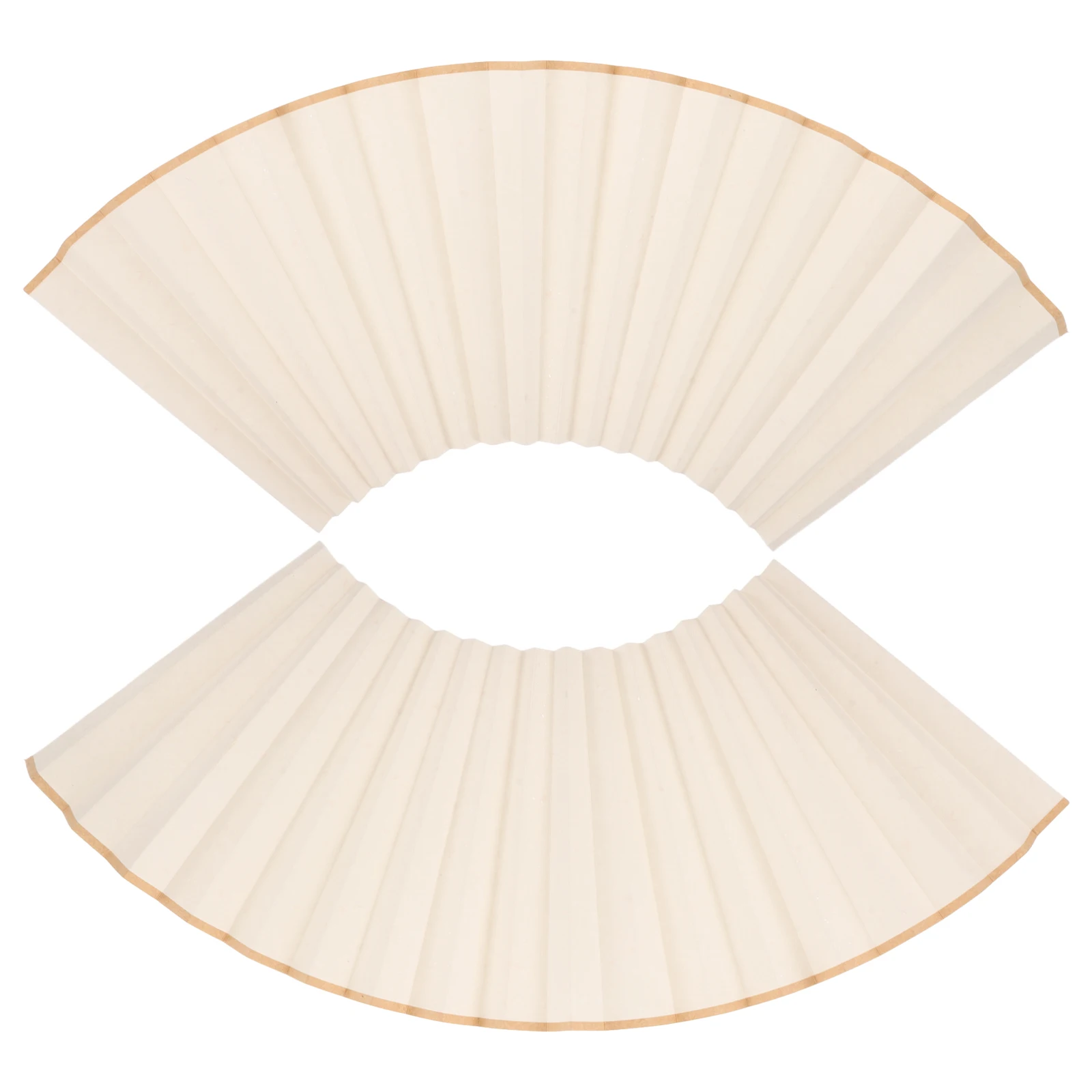 

2pcs Paper Folding Fan Folding Fan Surface Surface DIY White Sprinkle Gold Materials Blank Craft Supplies Easy Shape