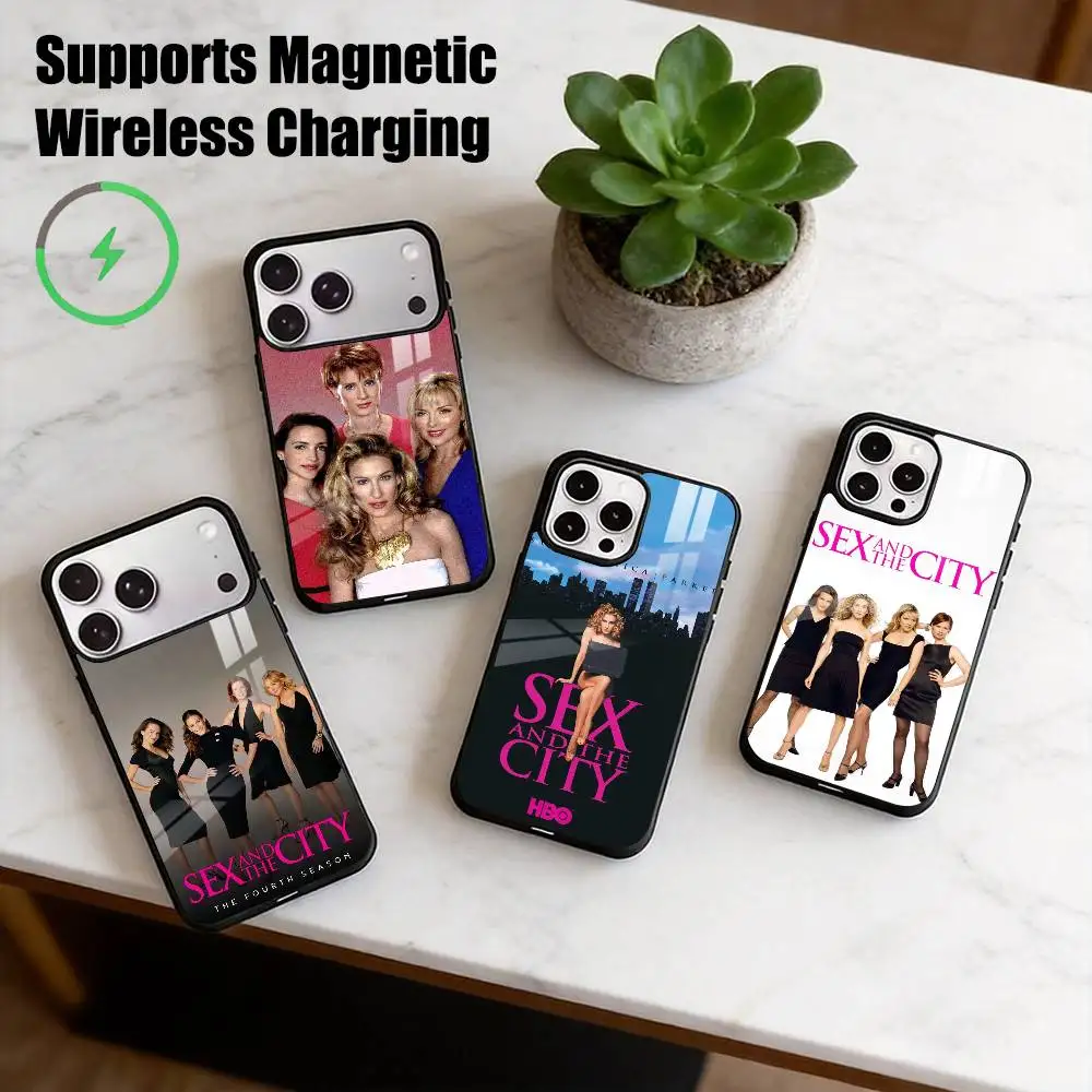 S-Sex and the City TV Show  Phone Case For iPhone17,16,15,14,13,12,11 Plus,Pro Supports Magnetic Wireless Charging Gift