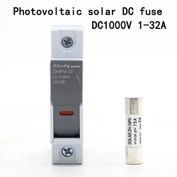 1P 1 set Photovoltaic Fuses 1000V DC Fuse Holder 10x38 GPV PV Solar Fuse System Protection Electrical Equipment Home Improvement