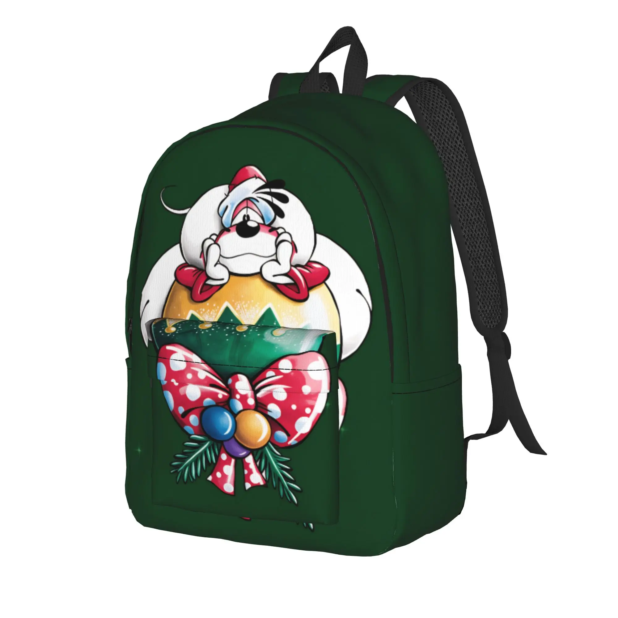 Diddl Cartoon Sleep  Backpack  Men Polyester Workout Backpacks Big Cool High School Bags Rucksack
