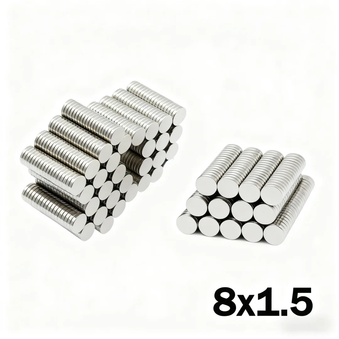 8x1.5mm Super Strong Magnet N35 Round Magnetic NdFeB Neodymium Magnet Powerful Disc imanes Refrigerator Magnets