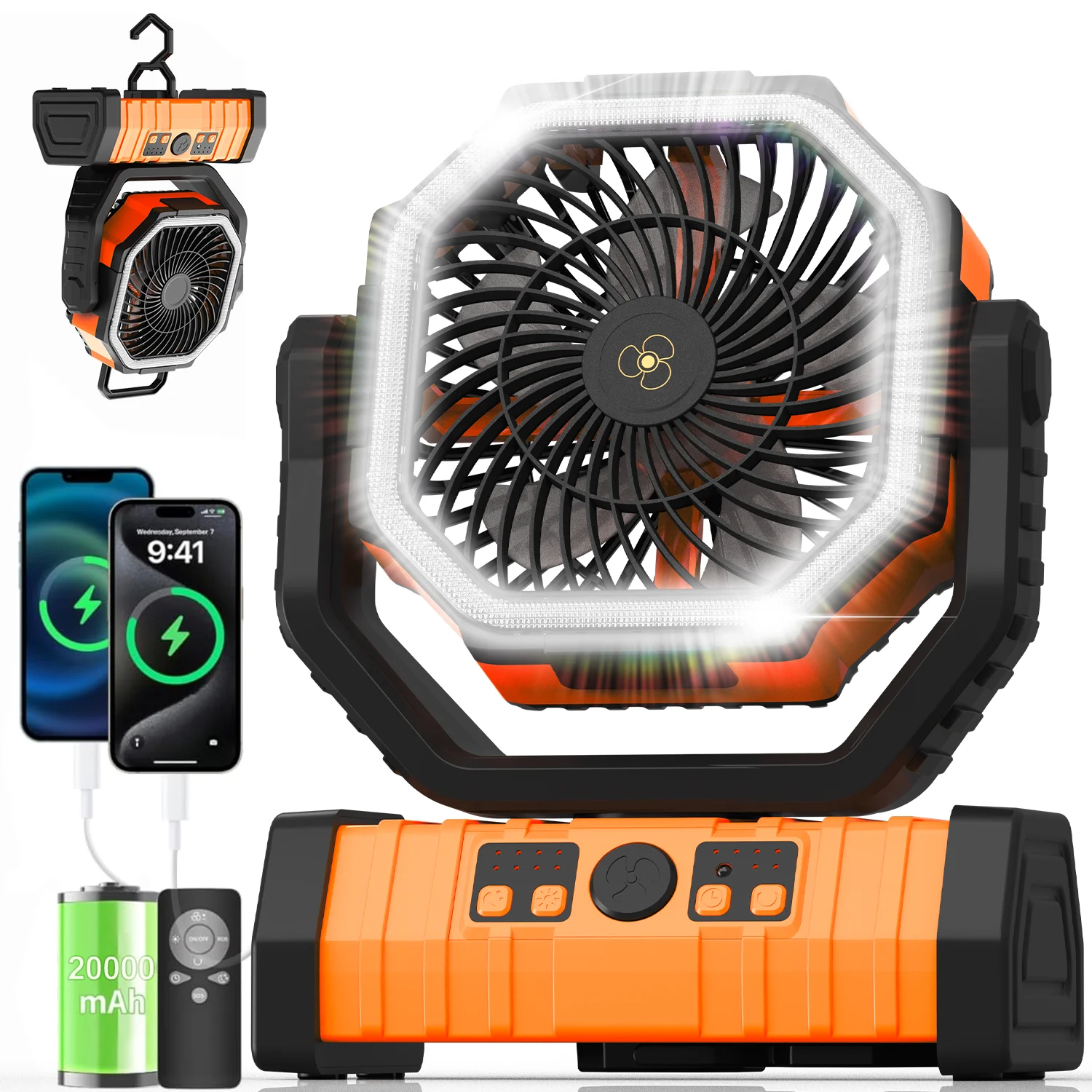 20000Mah Camping Fa…