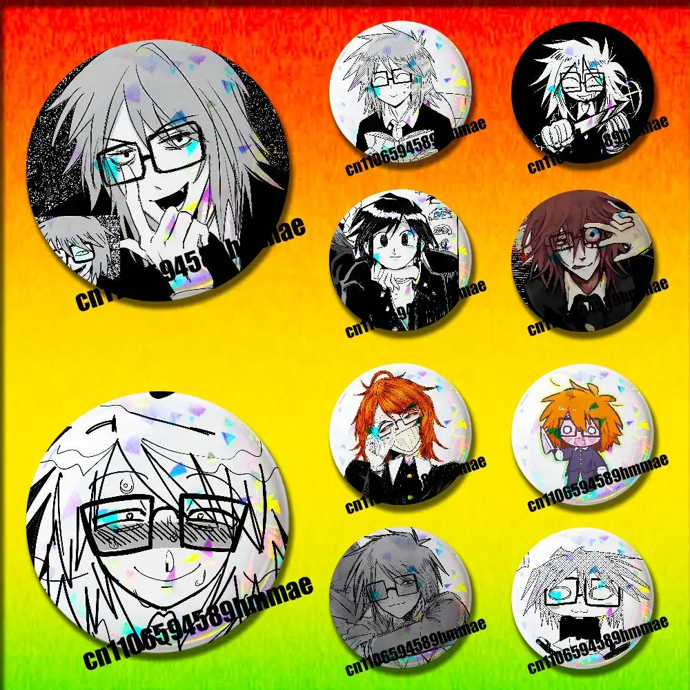 

For R-Rnfren Randal Luther Nyon Pins Insignia Badge Pin Cover Emblem Round Ornament 75mm Cosplay Brooch Button