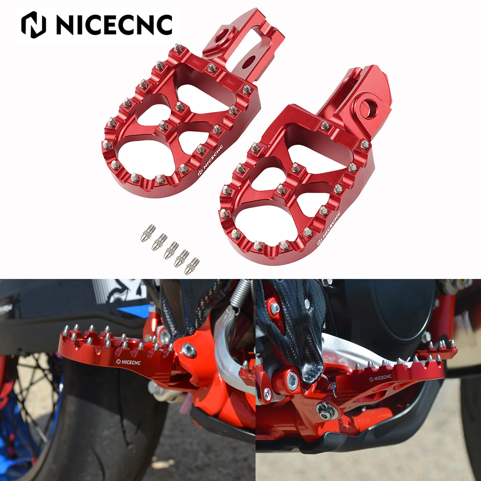 

For Beta 300RR RR300 RR 300 RR250 RR200 RR350 RR390 RR400 RR430 RR450 RR480 RR520 2020-2024 2023 Motorcycle Foot Pegs Footrest