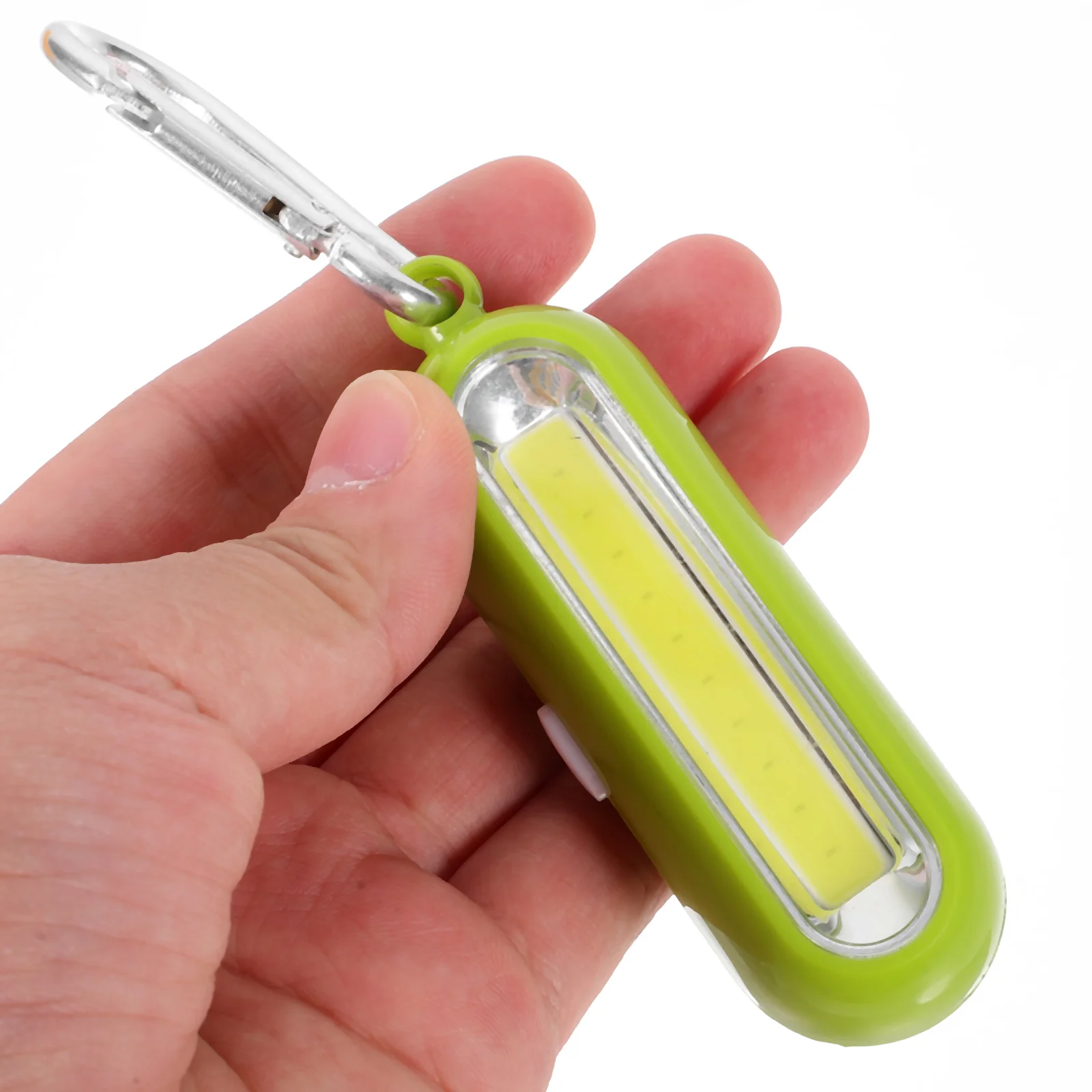 

OSALADI 2Pcs Yellow Keychain LED Flashlight Mini Pen Light Super Bright for Bag Included