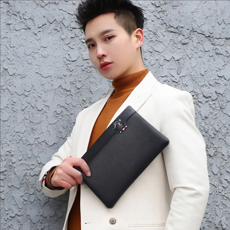 Luxury Brand Business Men Wallet Leather Man Clutch Bag Coins Pocket Purse Casual Envelope Long Wallets Luxury Handbag for Phone