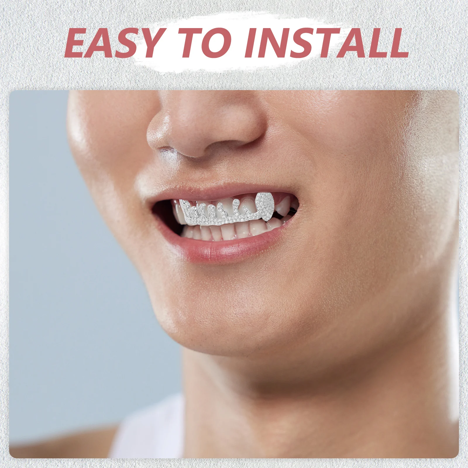 2 قطعة نمط الهيب هوب شواية الأسنان المعدنية الفم شواء الدعامة فريد الأسنان الديكور ل مغني الراب اكسسوارات تأثيري الطرف يمكن ارتداؤها