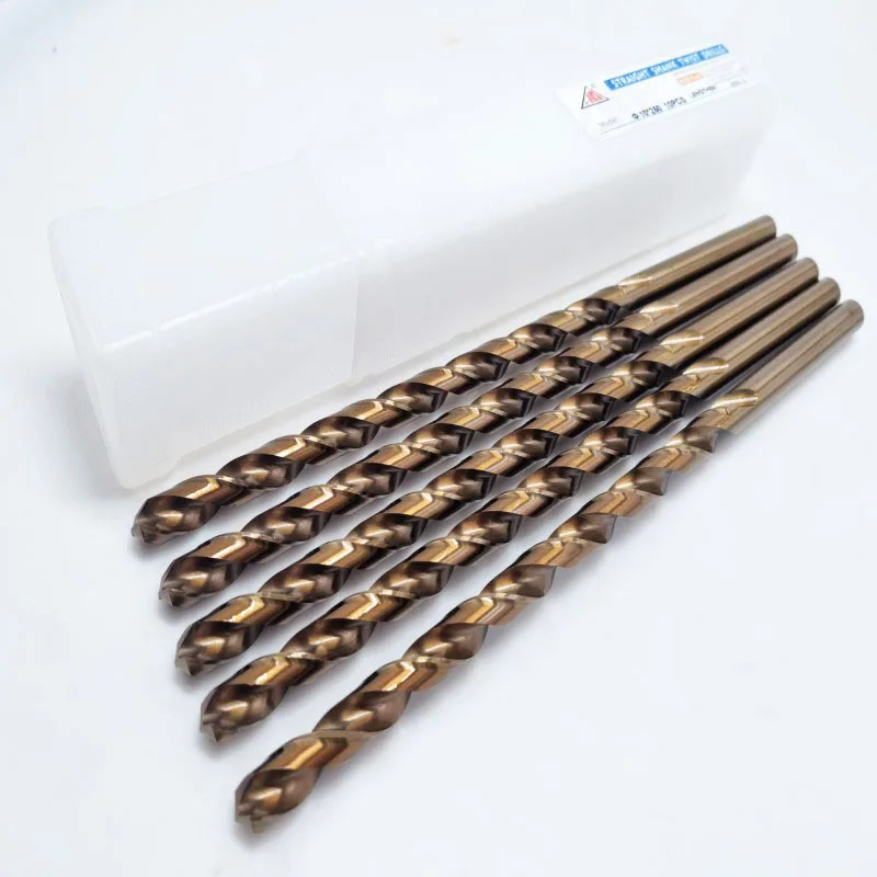 160-400mm Extra-long M35 Cobalt Straight Shank Twist Drill Bit HSS-Co Hole Tool For Stainless Steel Alloy Steel Cast Iron