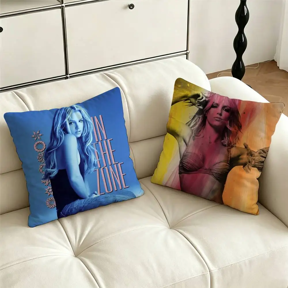 Singer B-Britney Classics S-Spears Pillow Case Cushion Cover Throw Pillow Case For Car Sofa