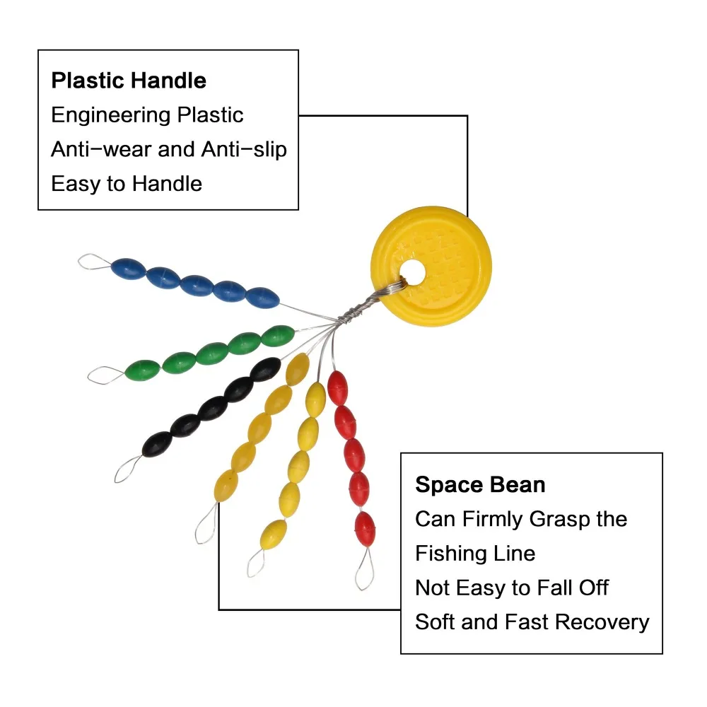 EASY CATCH 150Pcs Rubber Float Stops Space Beans Oval Stopper Connector Line Buoys Bobber Float for Fishing Accessories Fishing image 6
