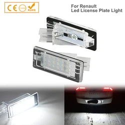 Éclairage de plaque de planificateur LED, 18SMD, Dacia Duster I, Lodgy Logan, MCV II, OEM, 8200013577,8200013577F, 2 pièces