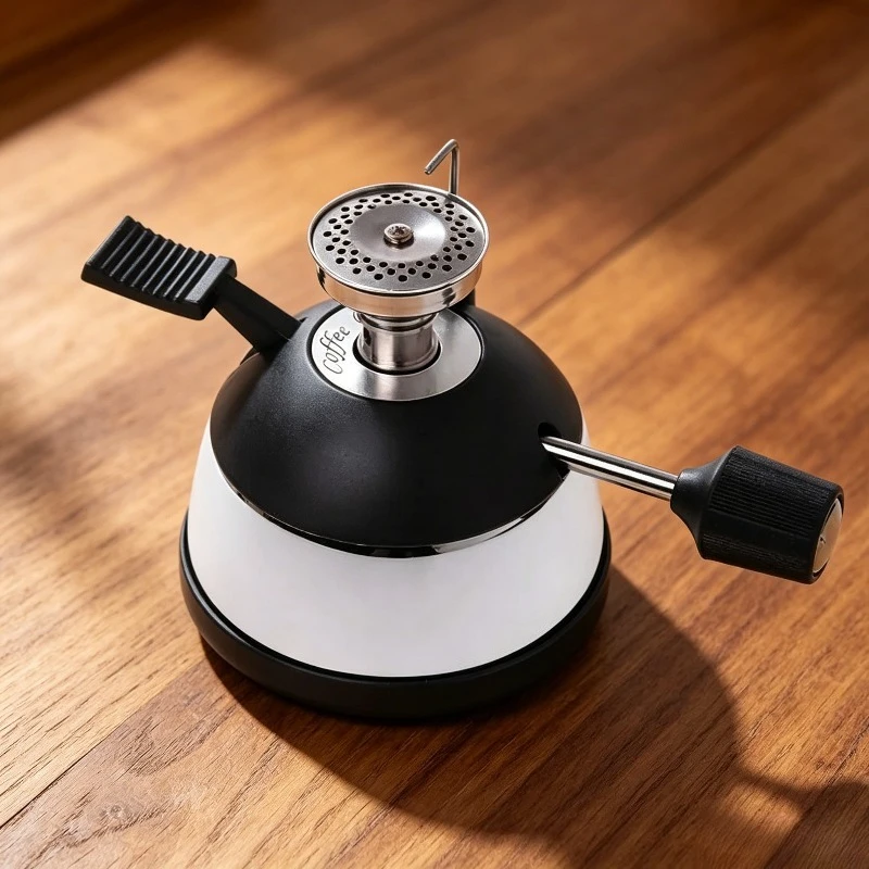 Portable Windproof Butane Gas Camping Stove with Stand for Tabletop Siphon Coffee Cooking