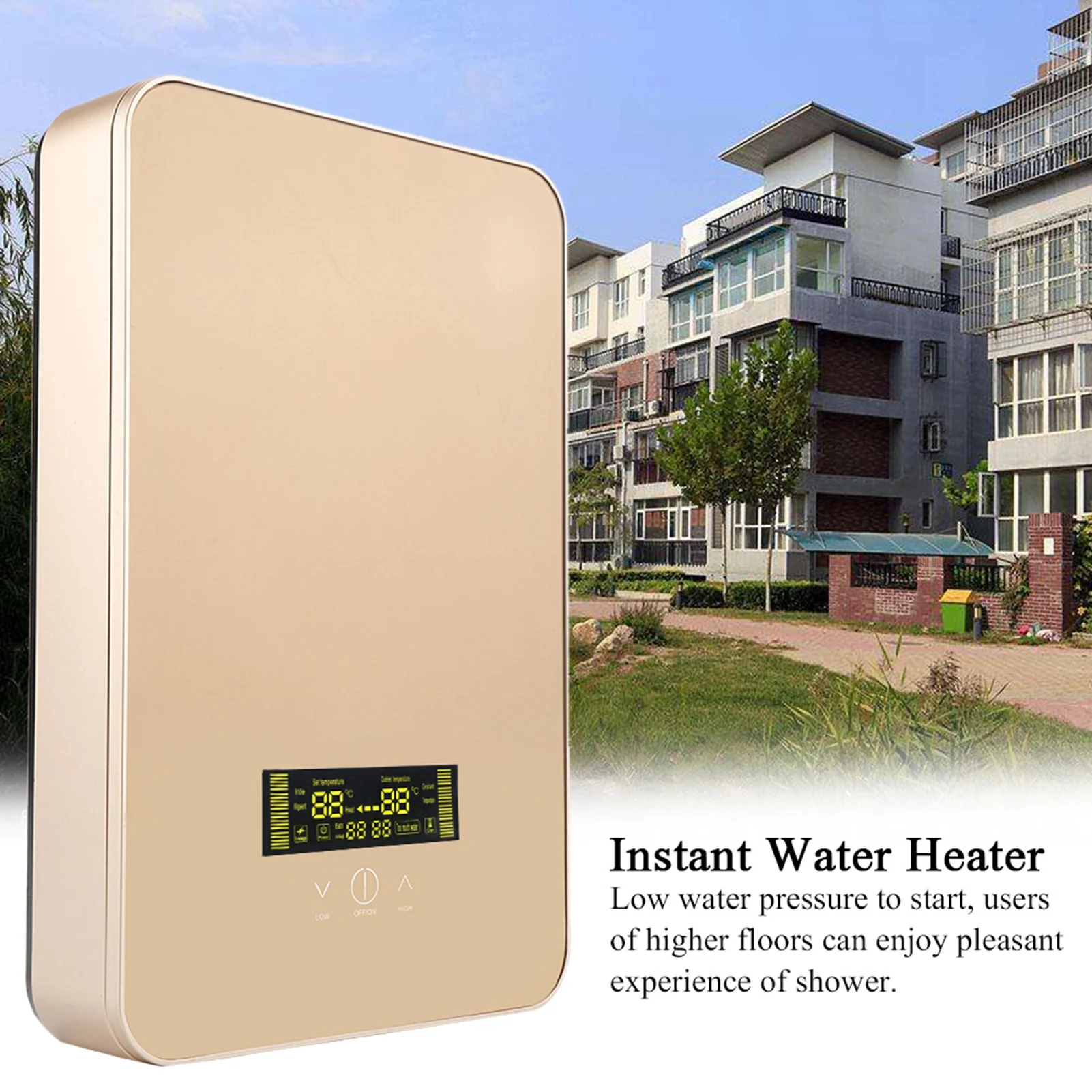 

220 В 8500 Вт безрезервуарный мгновенный электрический водонагреватель для душа для дома, ванной комнаты, электрический водонагреватель, безрезервуарный водонагреватель