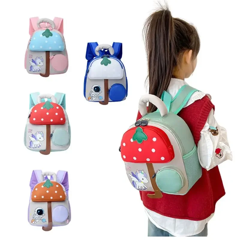 LeisureToddler Mini Unicorn Astronaut Backpack , Anti Lost Wrist Link for Kids, Safety Harness Back Pack for Boys Girls Day Bag