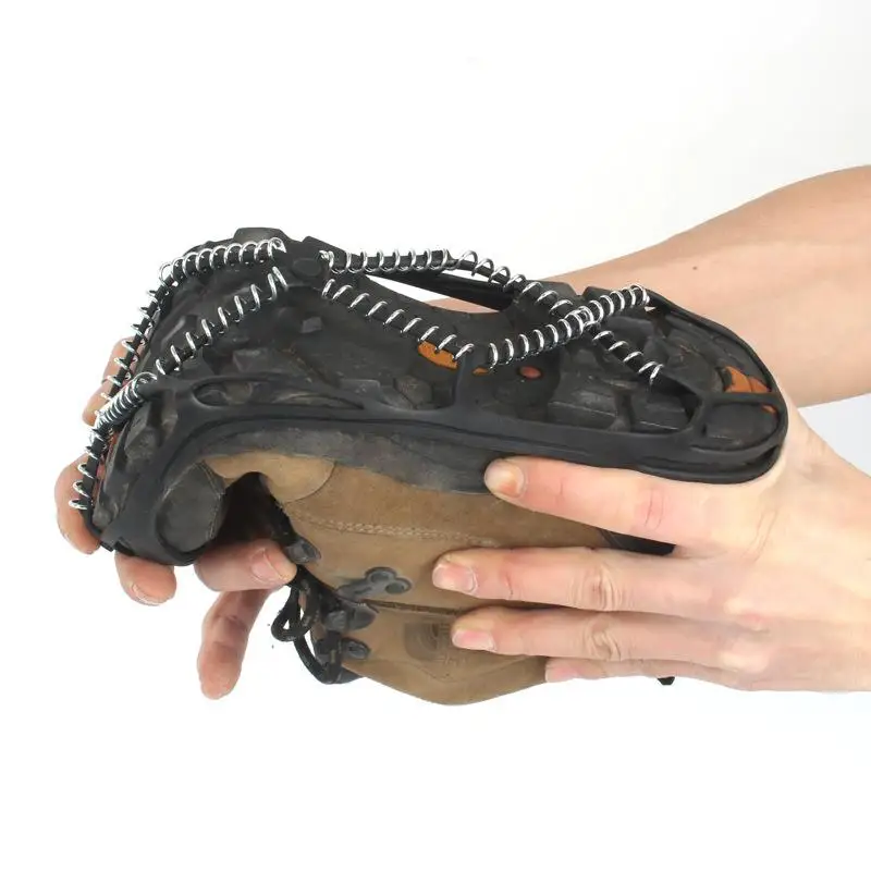 New 1 Pair Non-slip Ice Snow Gripper Shoe Cover Camping Outdoor Sports Shoe Cover Walk Traction Cleats Ice Crampon Shoe Covers
