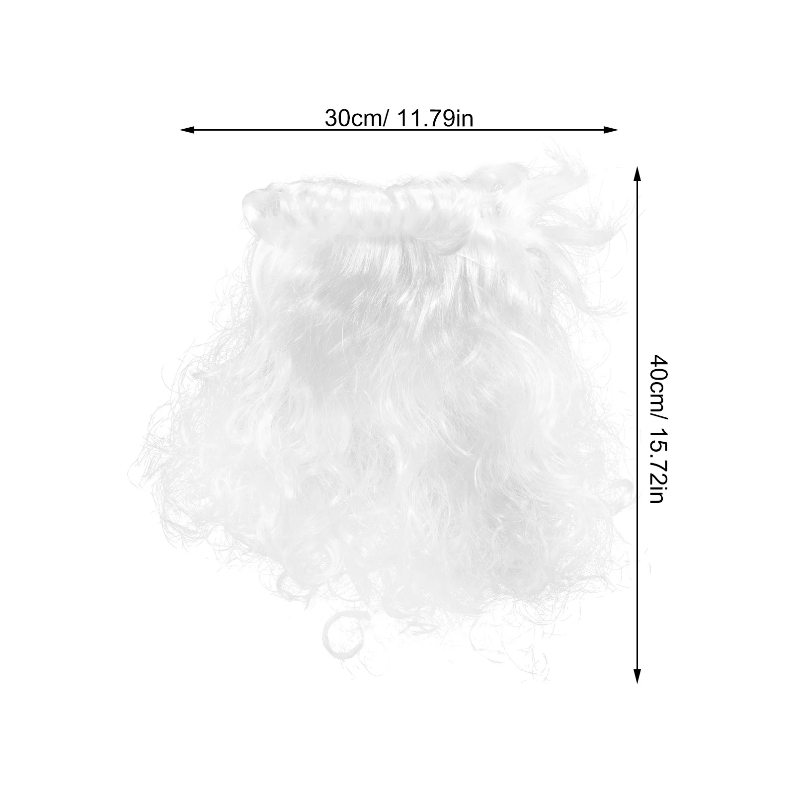 Christmas Santa Claus Beard White Fake Beard For Cosplay Party Costume Accessories Long Artificial Facial Hair Props