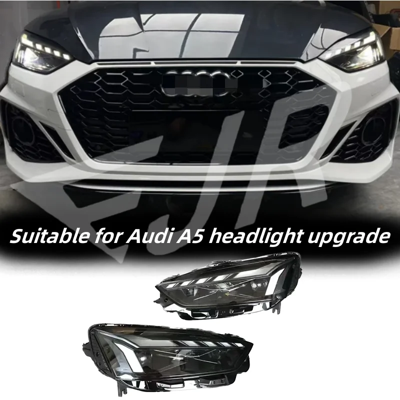 

Car headlights 2017-2020 models for Audi A5 retrofit upgraded to 23 A5 matrix laser blue eyebrow headlights