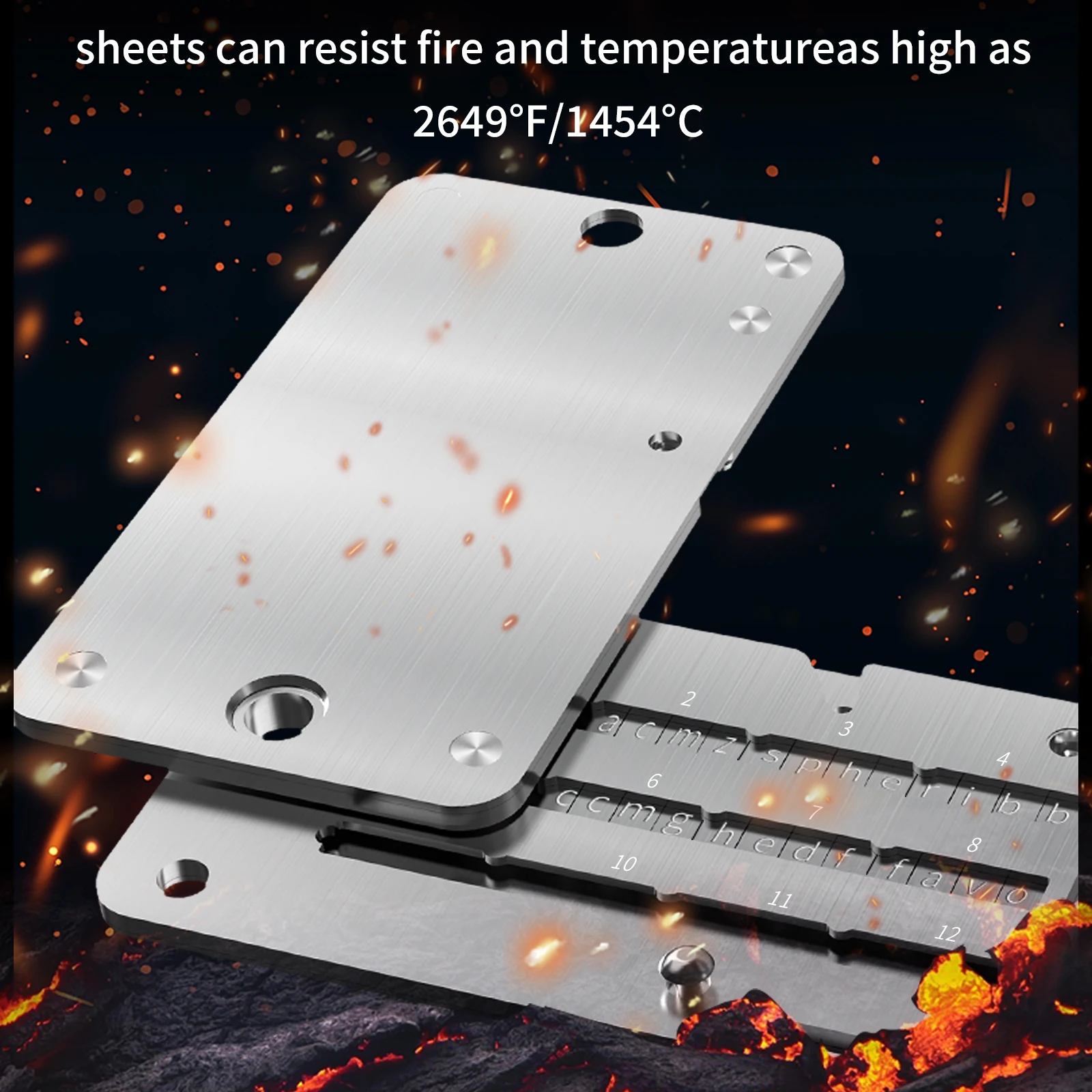 Mnemonic Seed Phrase Metal Backup – RVS Crypto Wallet Recovery Phrase Storage Kit, Cold Wallet Backup