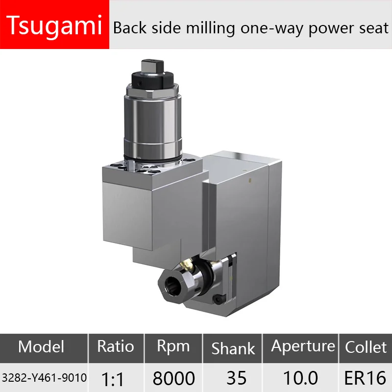 (3281-Y461-9010)Tsugami back processing measuring milling cutter seat For Swiss Lathe