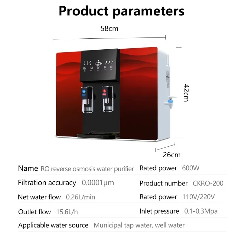 New Life Waterfilter Water Machine Ro Systems Hot and Cold Water Purifier for Household