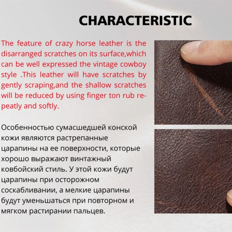 خمر تتفاعل حجب محفظة جلدية حقيقية للرجال مزدوجة سستة سلسلة محفظة نسائية للعملات المعدنية متعددة فتحة حافظة بطاقات الهوية Billetera De Hombre #6