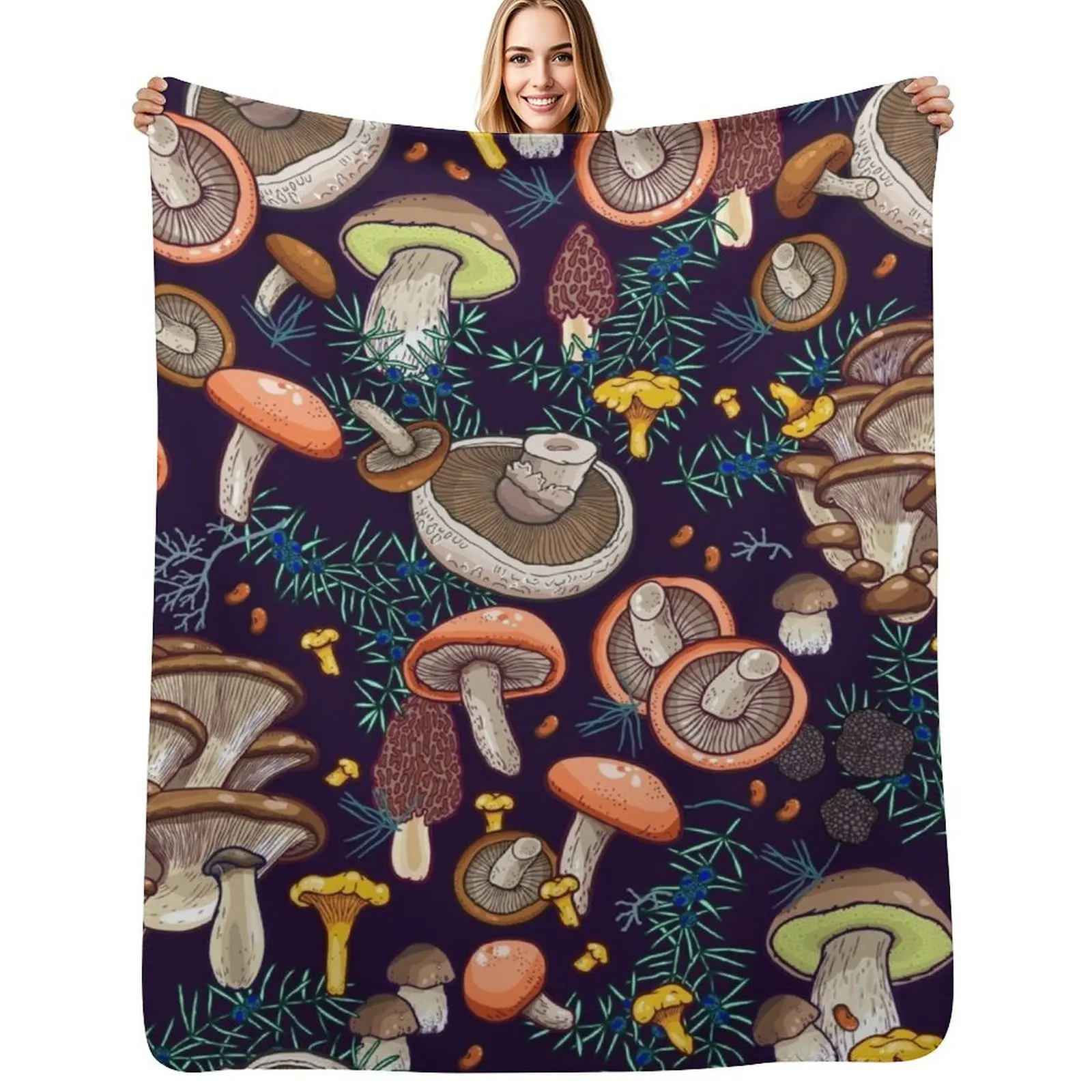 

Dark dream forest Throw Blanket Bed manga Fashion Sofas Summer Beddings Blankets