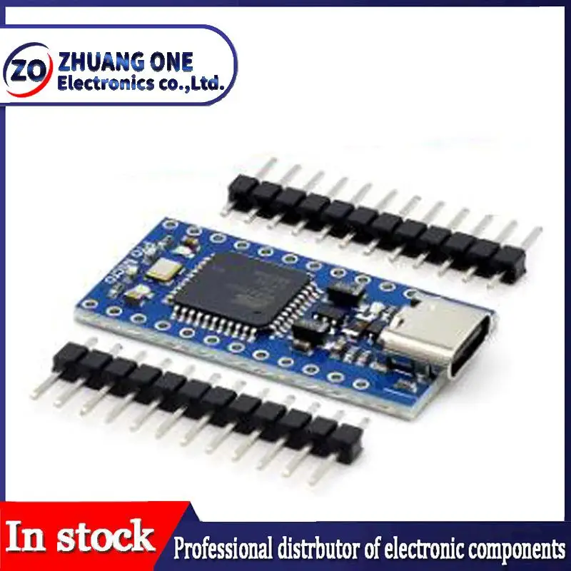 Pro Micro ATmega32U4 5V 16MHz Original Chip Replace ATmega328 For Arduino Pro Mini With 2 Row Pin Header For Leonardo UNO R3