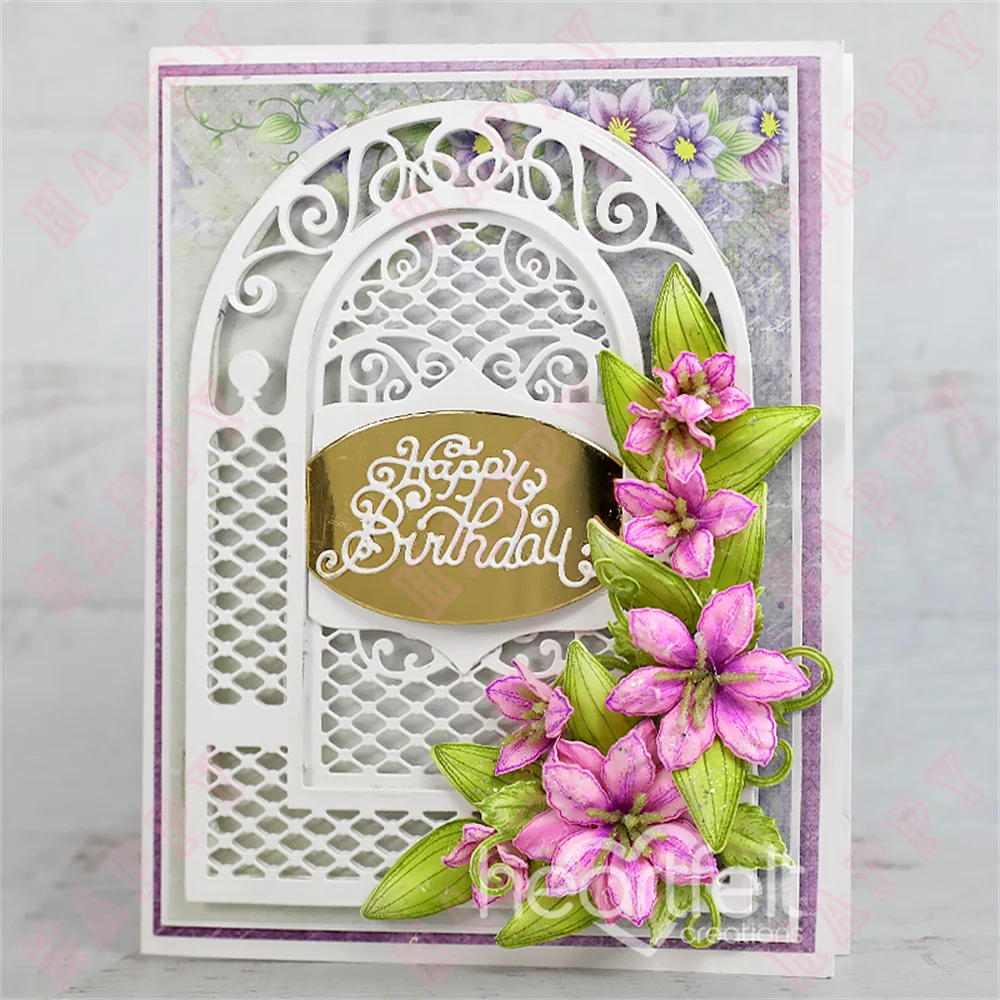 Metal Cutting Dies Stamps Fancy Bouquet Flowers Decoration For DIY Scrapbook Diary Album Paper Template Card Embossing Handcraft