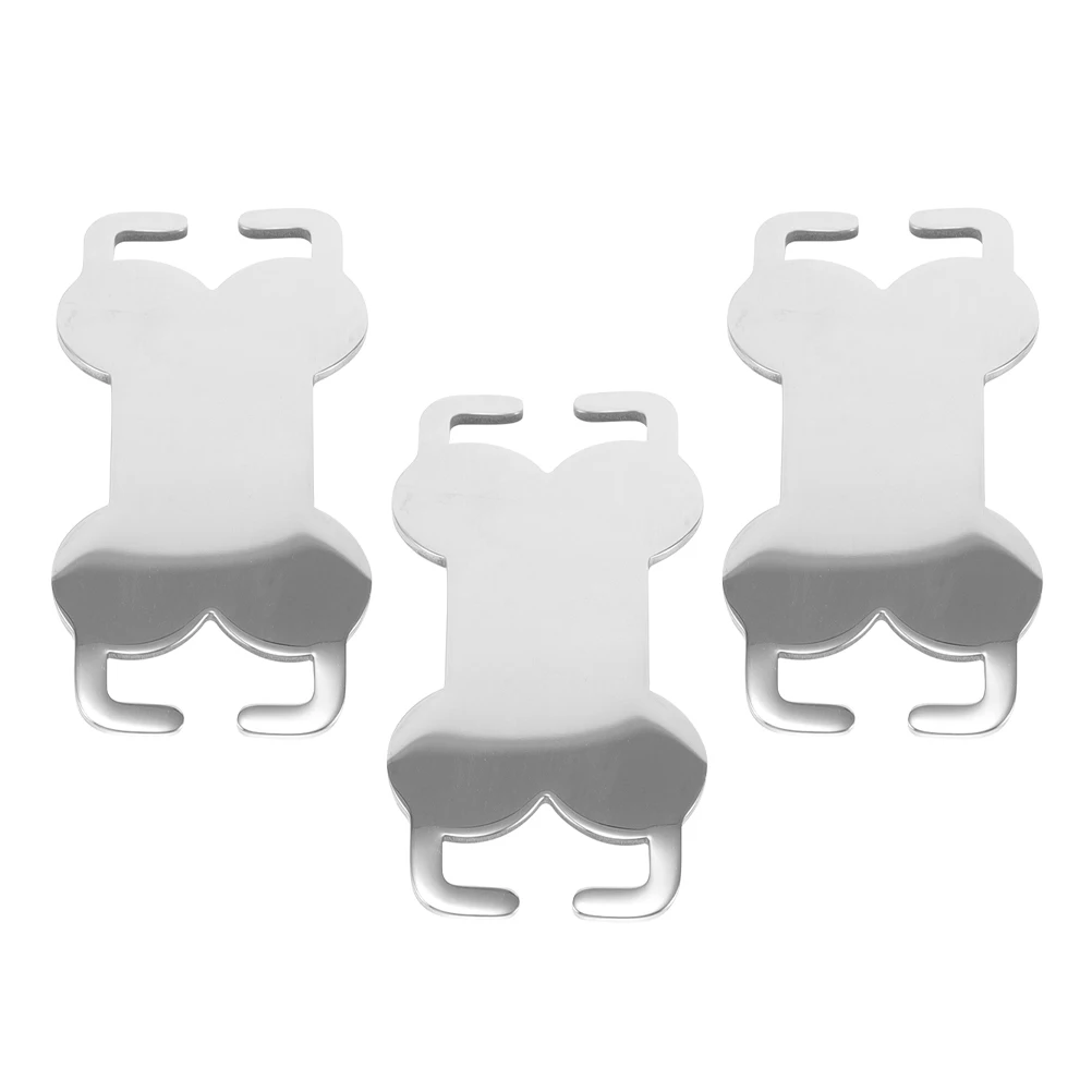 

3 Pcs Metal Dog Tags Durable Stainless Steel Bones Shaped Pet ID Name Tags Blank DIY Engraved Cards For Dogs Small