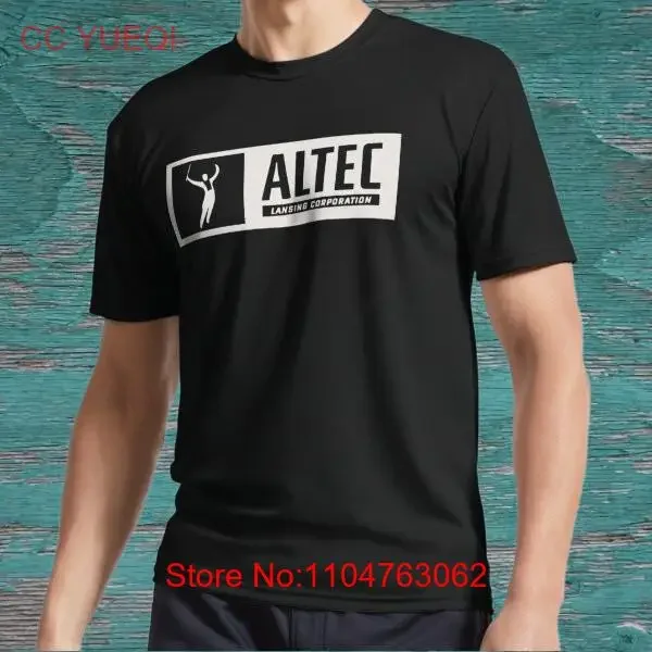 Camiseta clásica americana con logo vintage de Altec Lansing, talla divertida S a 5XL, ropa de diseñador transpirable lavada vintage, gráfico
