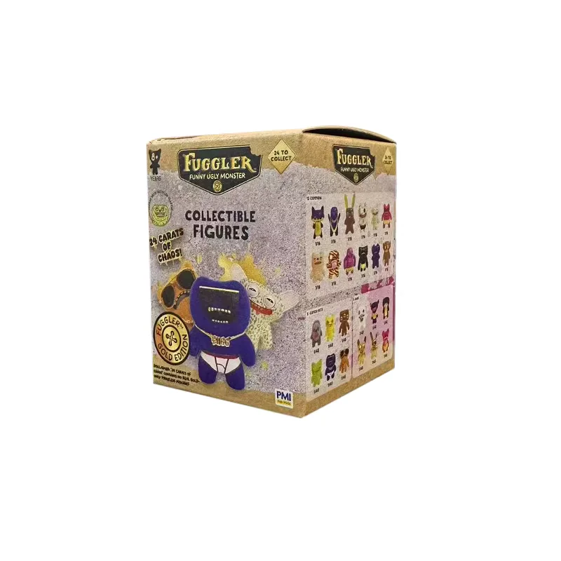 오리지널 퍼글러스 키체인 피규어 장난감 로드 롱 이어즈 시리즈 3 블라인드 박스 골드 퍼글러 랜덤 키링 수집용 인형 모델