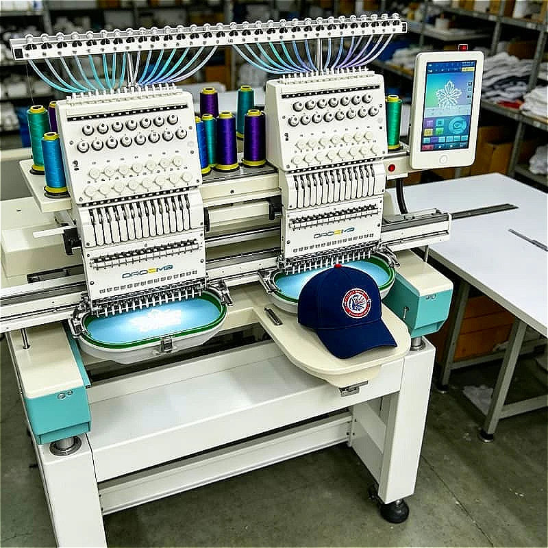 500x800mm Large Format Embroidery Machine 15 Needle 1200 SPM for Jacket Blanket Big Logo Customized High Quality