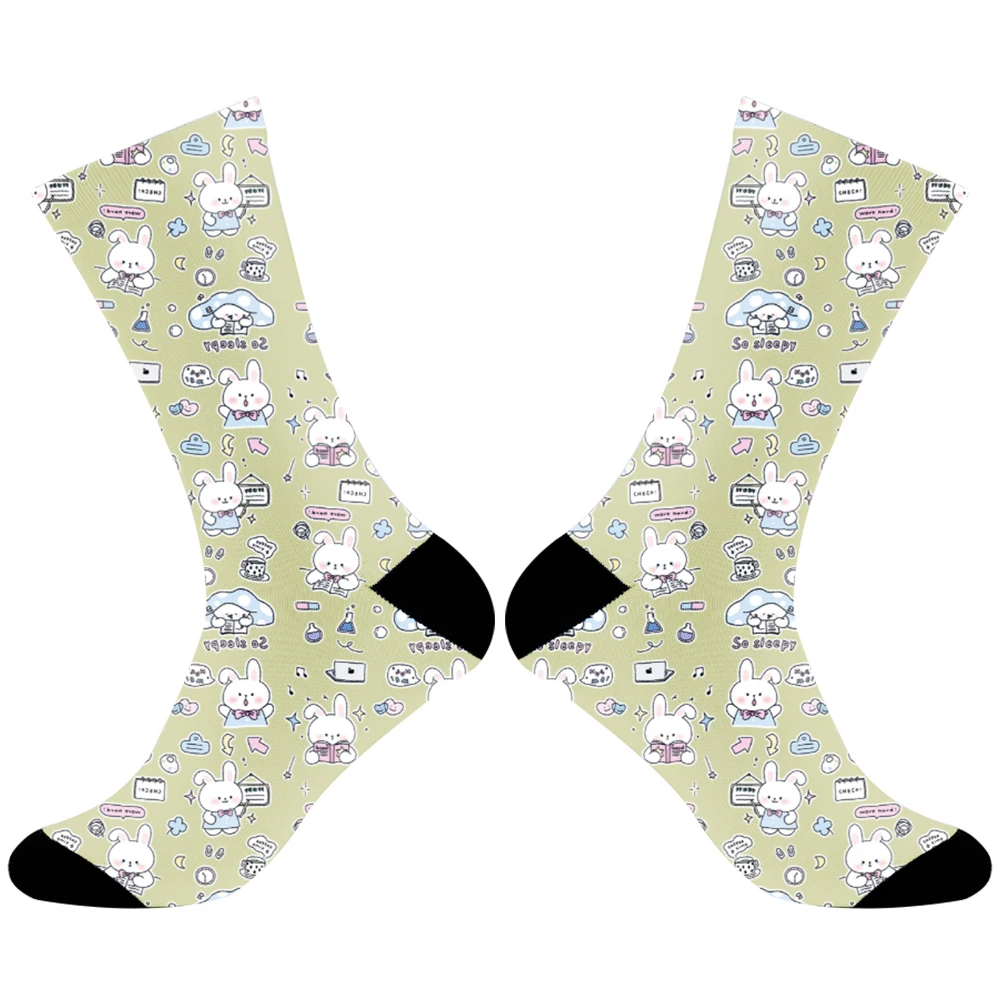 Harajuku frutta Skateboard pittura a olio animale Happy Socks 2024 nuovi calzini Hip Hop moda cotone pettinato