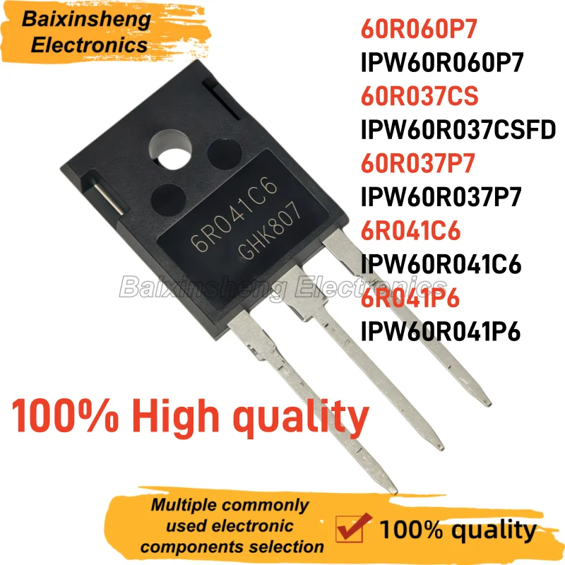 IPW60R041P6 IPW60R037P7 IPW60R041C6 IPW60R060P7 IPW60R037CSFD 10PCS NEW 6R041C6 6R041P6 60R060P7 60R037CS 60R037P7 TO-247