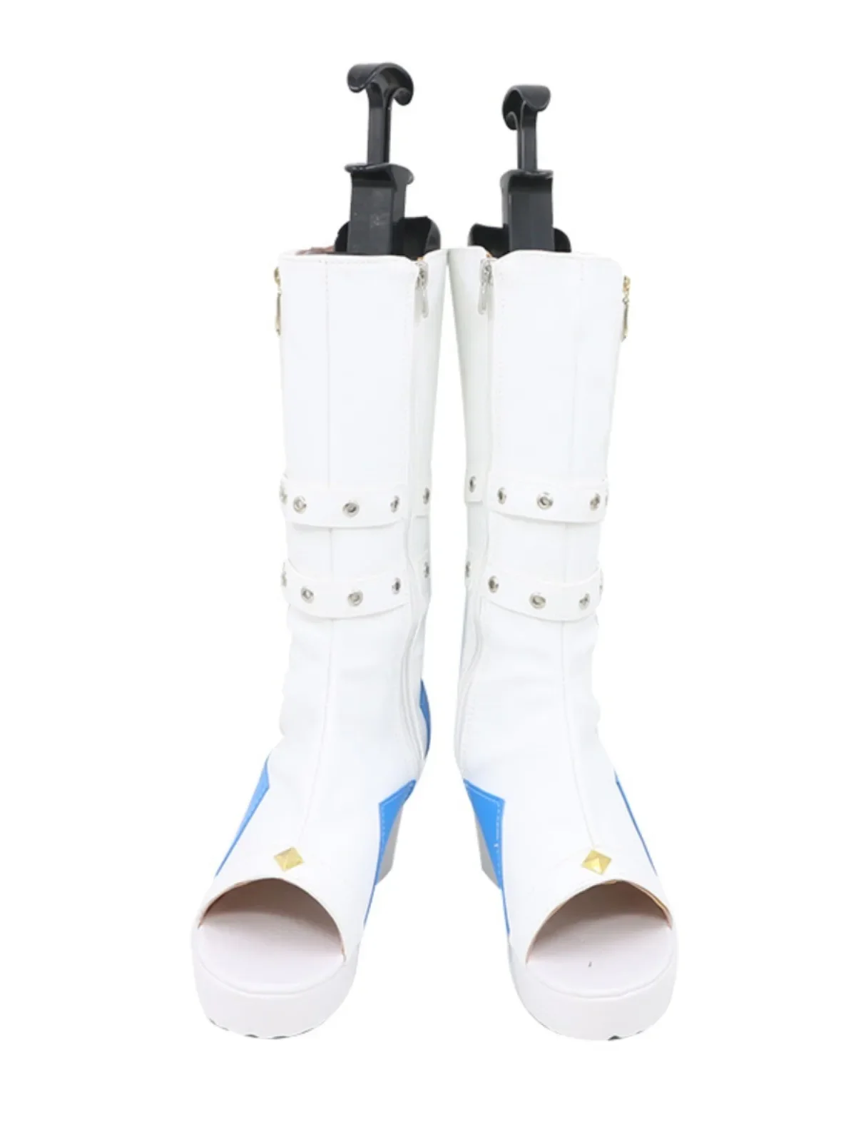 أحذية Vtuber Hoshimachi Suisei التأثيرية دعائم تنكرية للهالوين أحذية كرنفال أحذية PU مصنوعة حسب الطلب