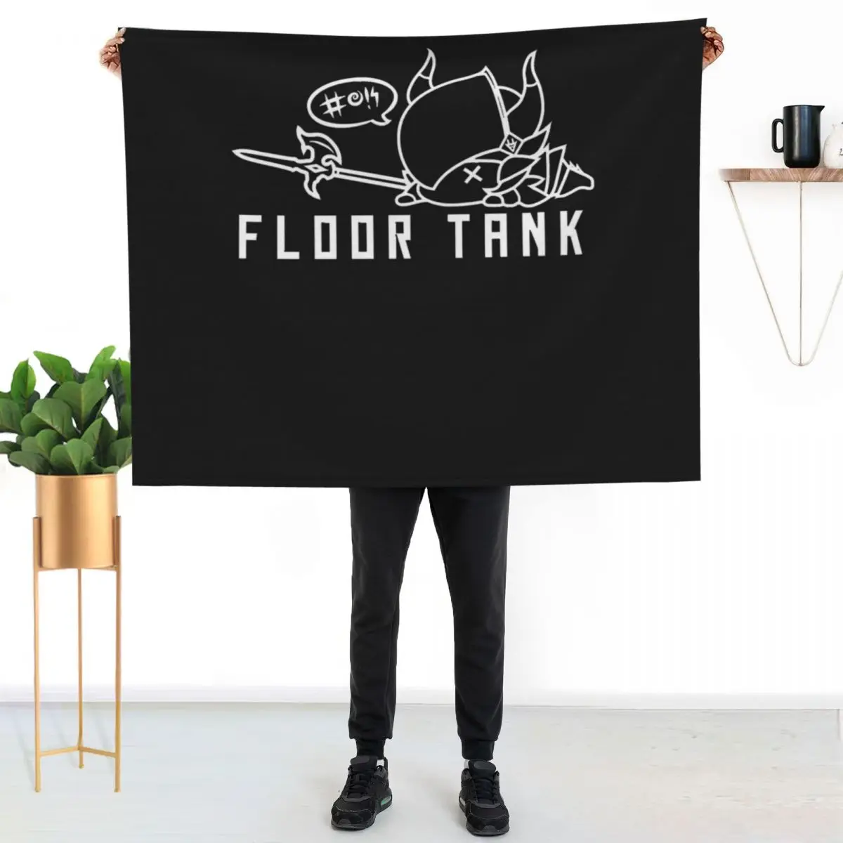 

Dragoon FFXIV Floor Throw Blanket Travel Size Cozy Blanket for Plane Train