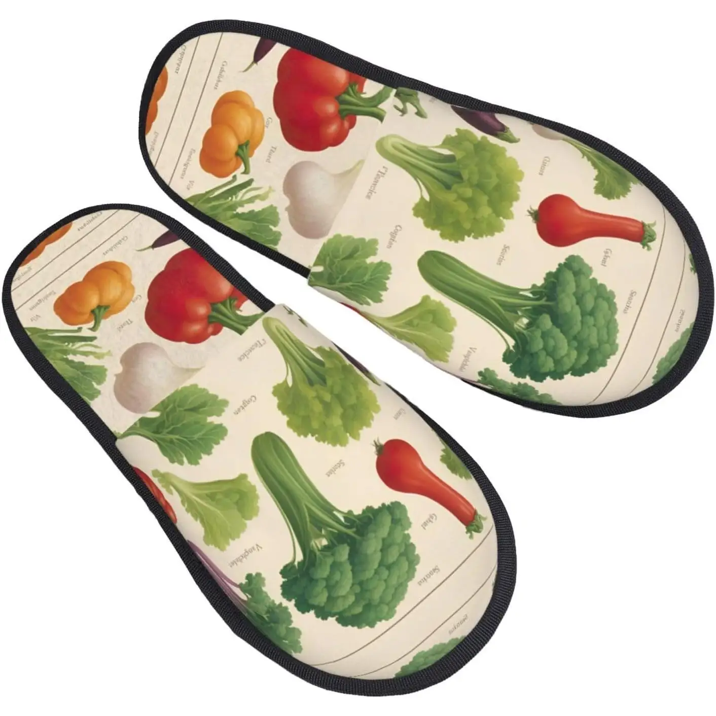 

Осенне-зимние нечеткие тапочки с различными овощами и принтом, удобная домашняя обувь, портативная обувь для путешествий в отеле, подарки для женщин и мужчин