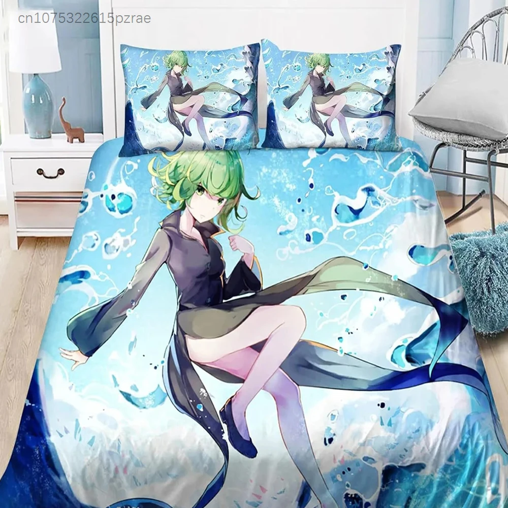 ONE PUNCH-MAN Bed Set,Saitama Bedding For Adult Kids Bed Set , PUNCH-MAN Quilt Cover,Comforter Cover Bedding Set
