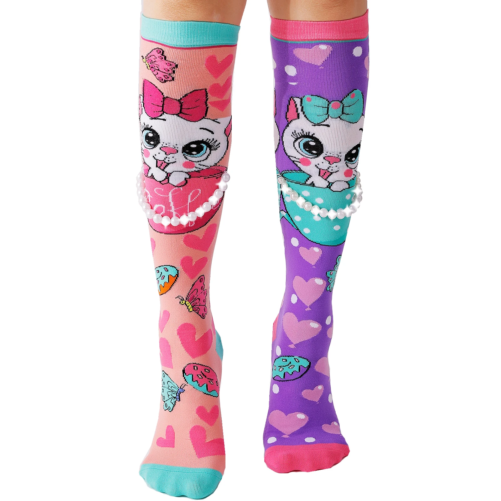 3D Cute Girl Socks Knee Socks Long Socks Novelty Fun Girl Long Socks