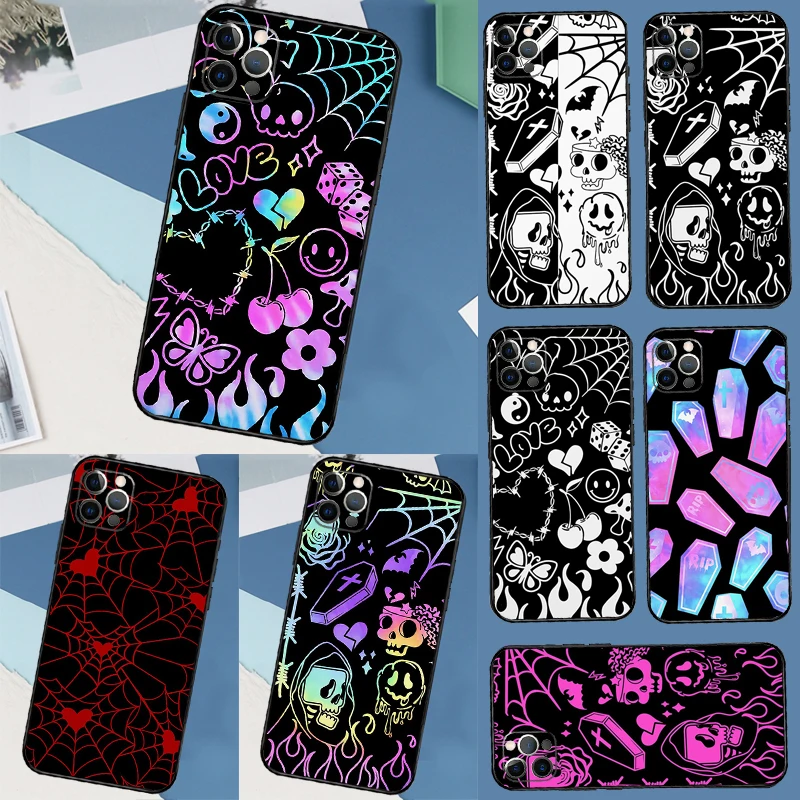 Y2K Doodle Graffiti Indie Aesthetic Case For Samsung Galaxy A16 A36 A56 A12 A32 A52 A15 A35 A55 A54 A34 A14 A13 A53 A17 A37 A57