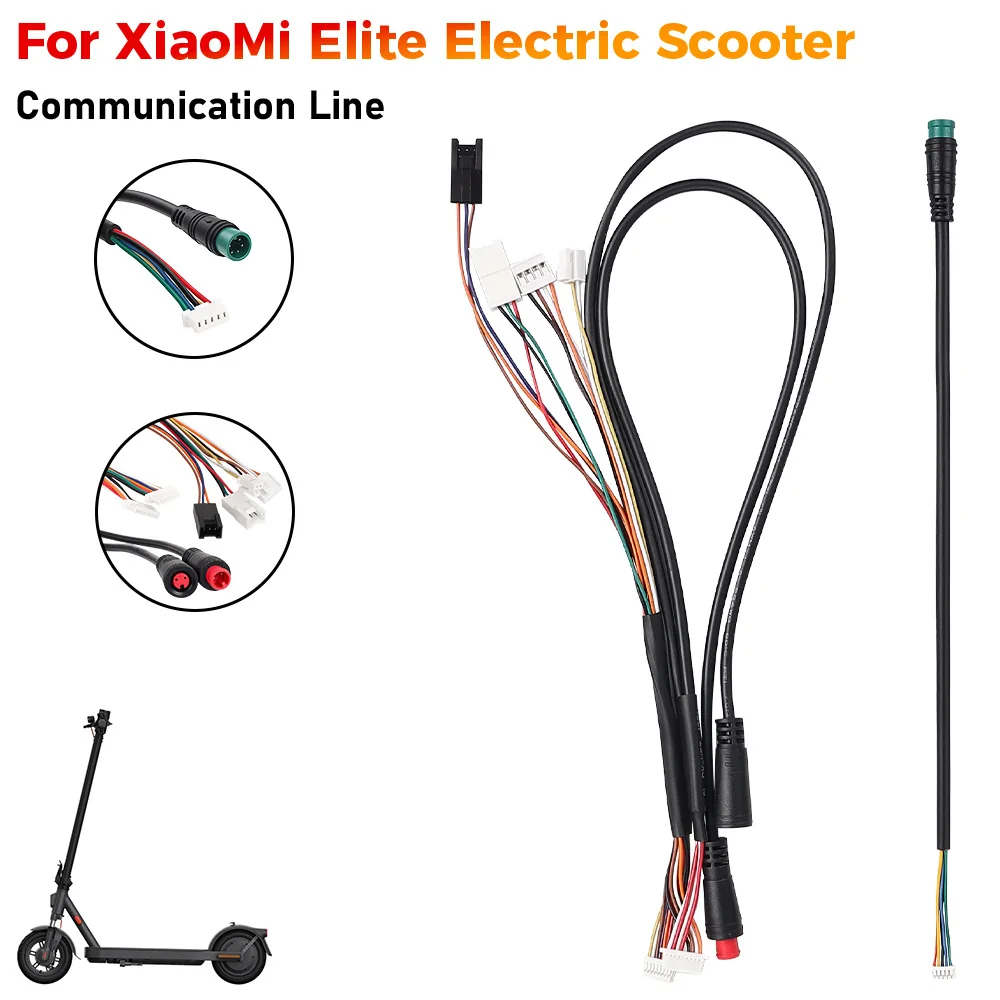 Dashboard Controller Communication Cable For Xiaomi For Elite Electric Scooter Black PVC Data Power Signal Wire Repair Kit Parts