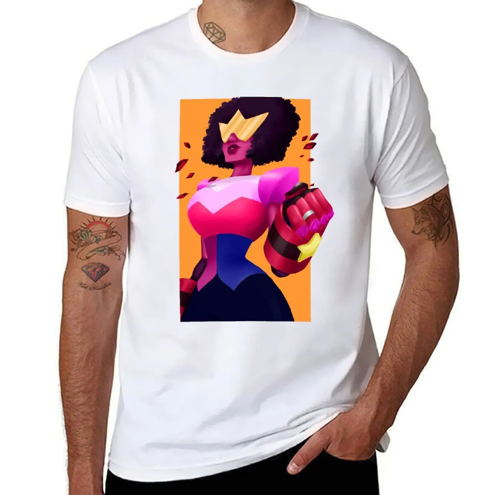 

Steven Universe Garnet T-Shirt Non-Shrink Basic Cotton T-Shirt