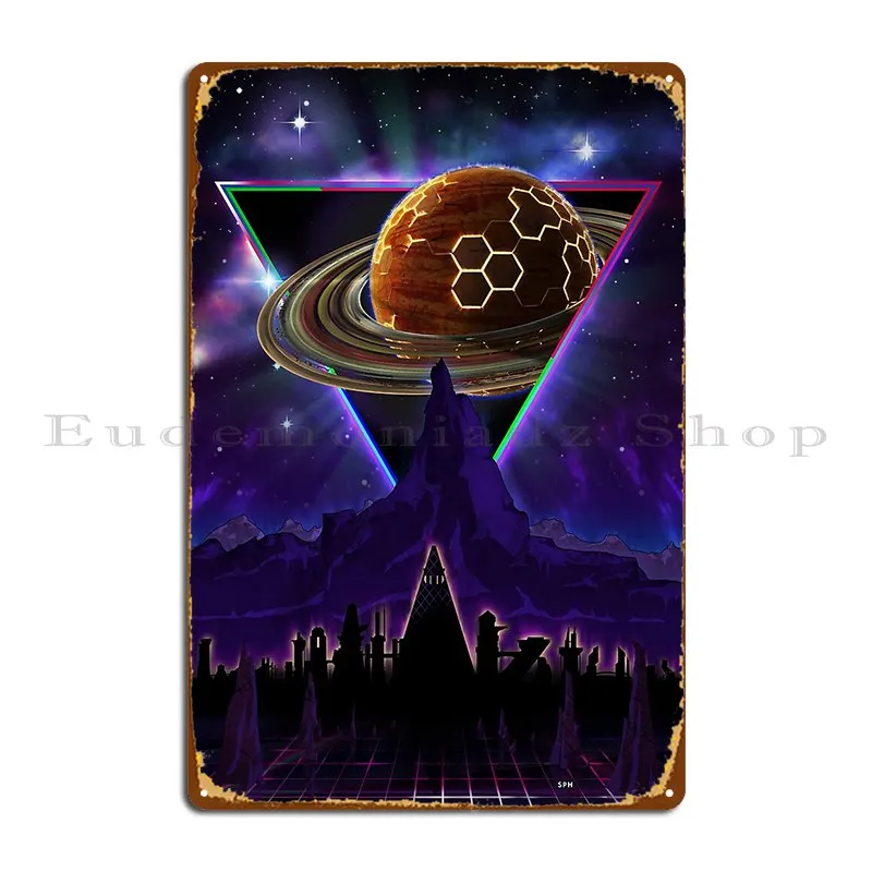 Summon The Future Synthwave Blade Runner Future Metal Signs Customize Wall Plaque Customized Painting Plates Tin Sign Poster
