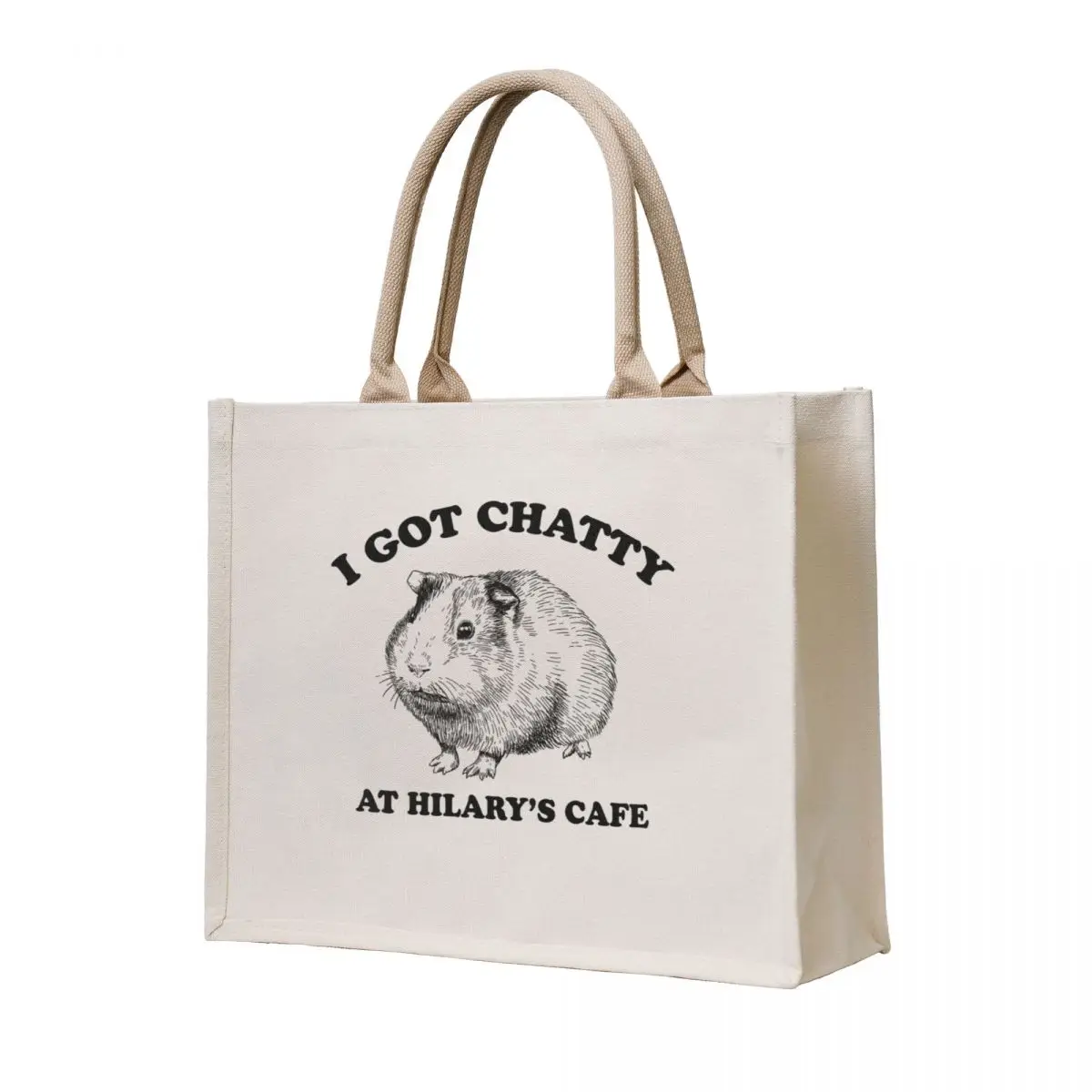 

Fleabag Shirt| I Got Chatty At Hilary's Cafe Tote Bag Canvas stote bag custom fabric bag Shopping bags